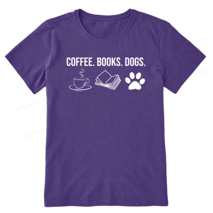 Pagewings Coffee Books and Dogs Unisex Classic T-shirt