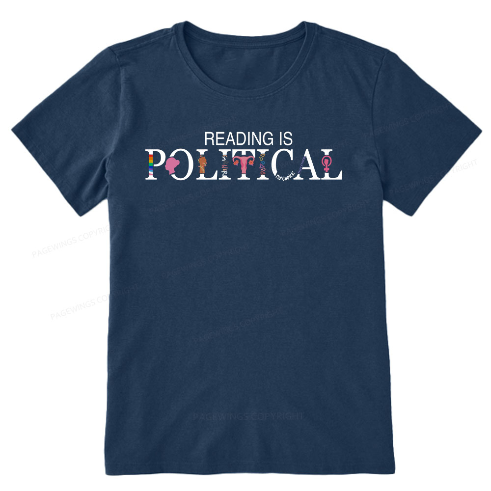 Pagewings Reading is Political Comfort Colors Fantasy Unisex Classic T-shirt