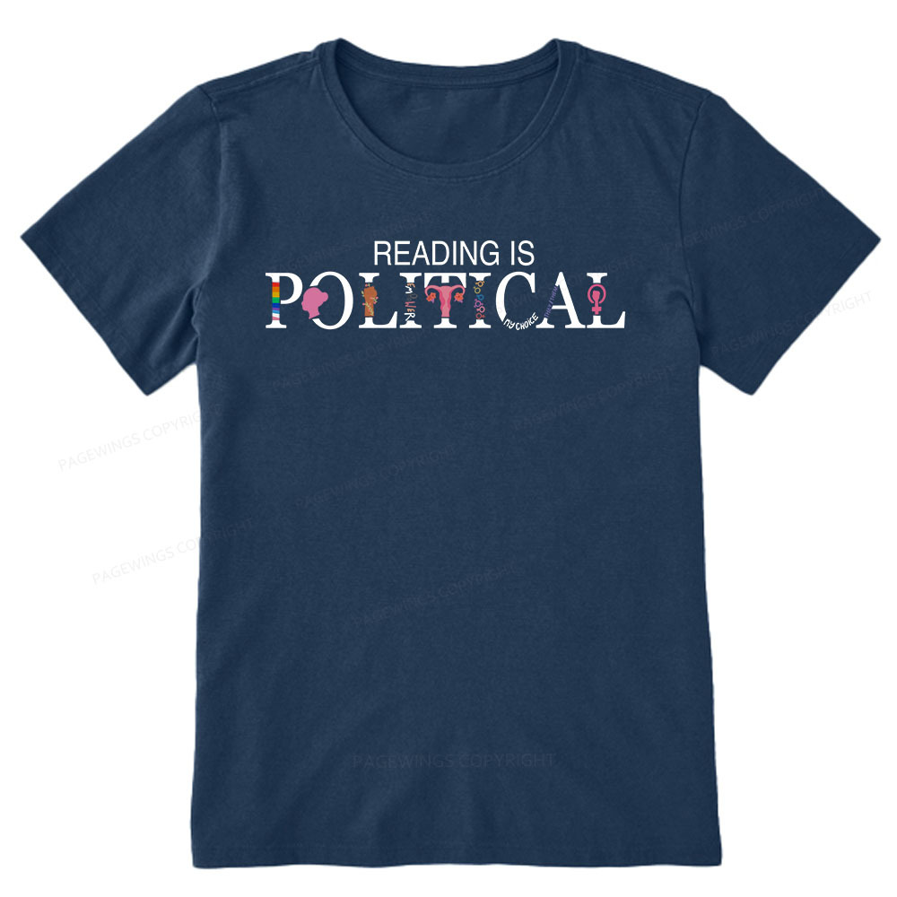 Pagewings Reading is Political Comfort Colors Fantasy Unisex Classic T-shirt