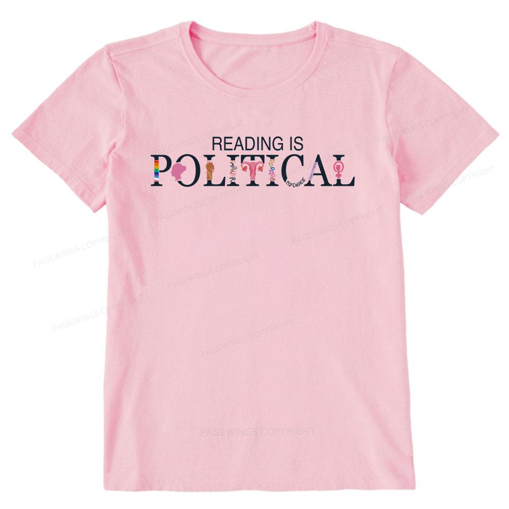 Pagewings Reading is Political Comfort Colors Fantasy Unisex Classic T-shirt
