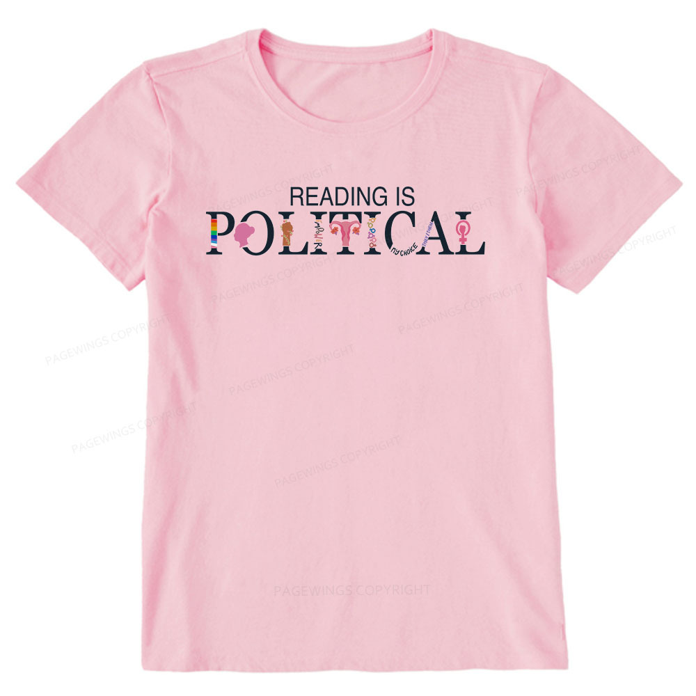 Pagewings Reading is Political Comfort Colors Fantasy Unisex Classic T-shirt