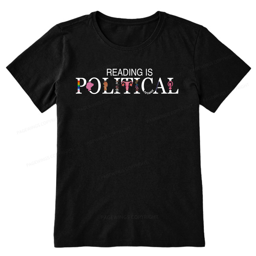 Pagewings Reading is Political Comfort Colors Fantasy Unisex Classic T-shirt