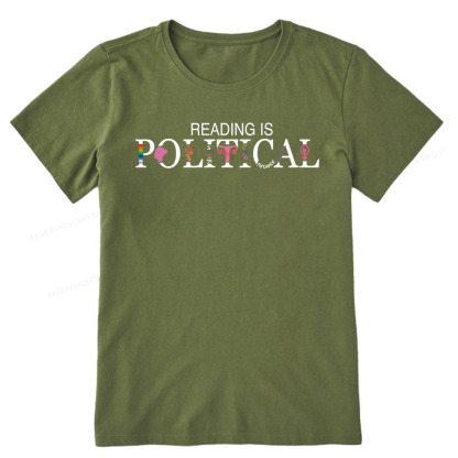 Pagewings Reading is Political Comfort Colors Fantasy Unisex Classic T-shirt