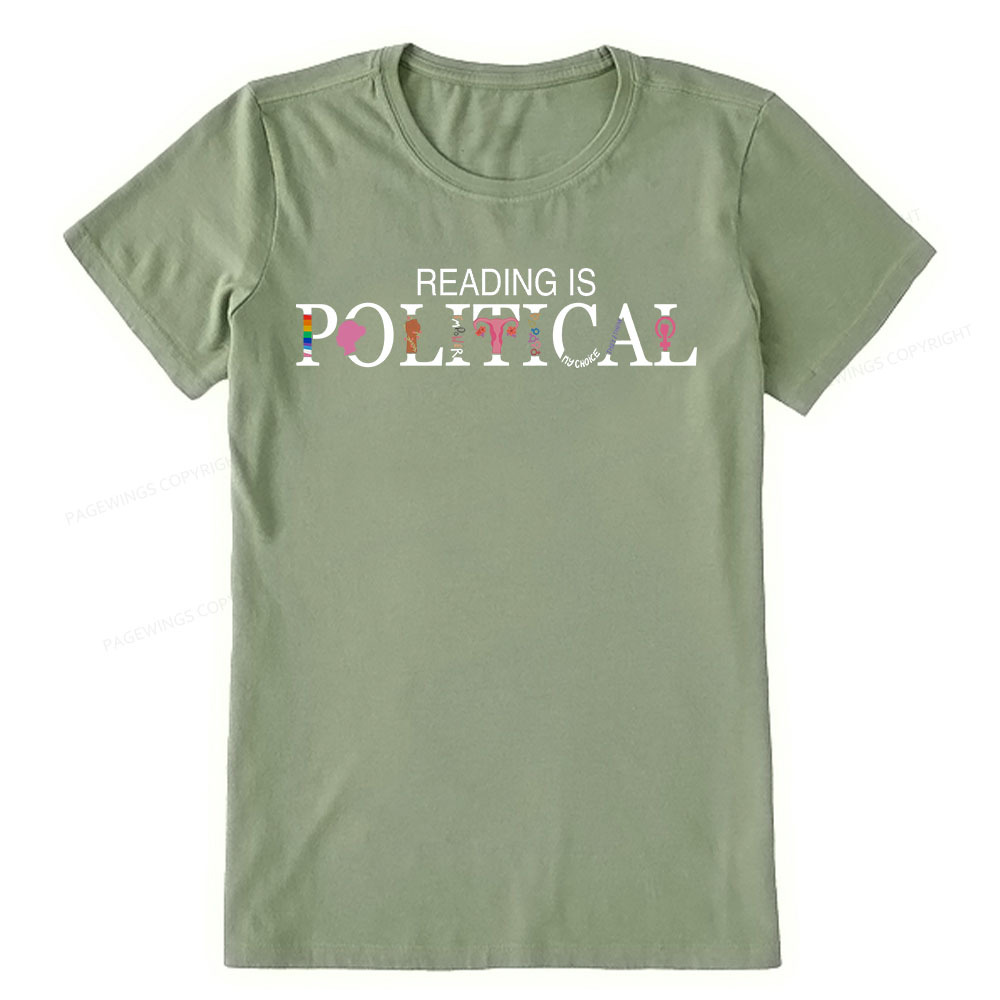 Pagewings Reading is Political Comfort Colors Fantasy Unisex Classic T-shirt