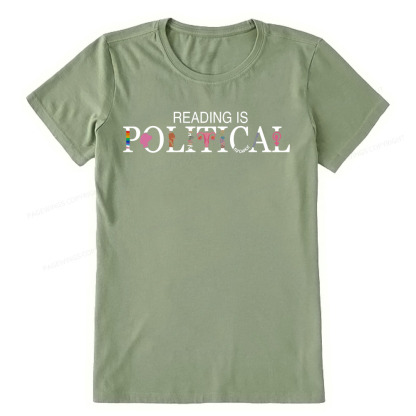 Pagewings Reading is Political Comfort Colors Fantasy Unisex Classic T-shirt