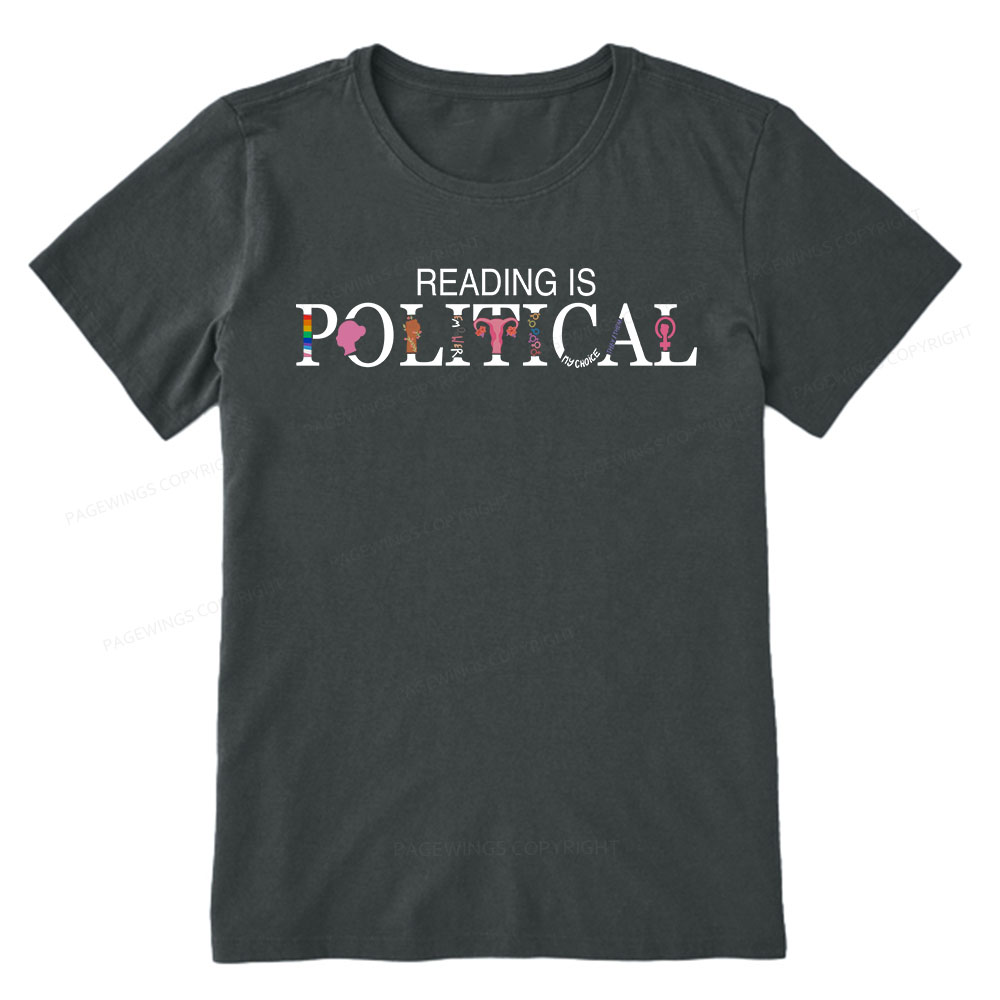 Pagewings Reading is Political Comfort Colors Fantasy Unisex Classic T-shirt
