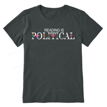 Pagewings Reading is Political Comfort Colors Fantasy Unisex Classic T-shirt