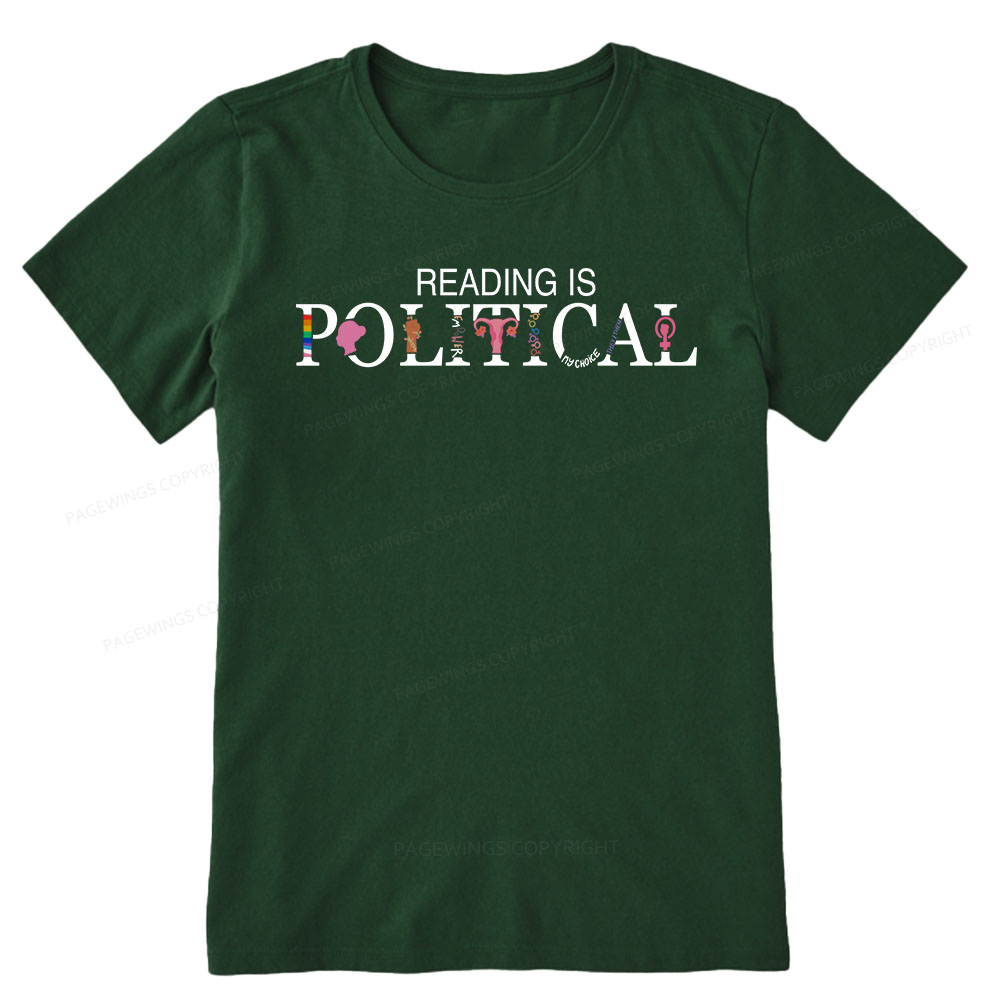 Pagewings Reading is Political Comfort Colors Fantasy Unisex Classic T-shirt