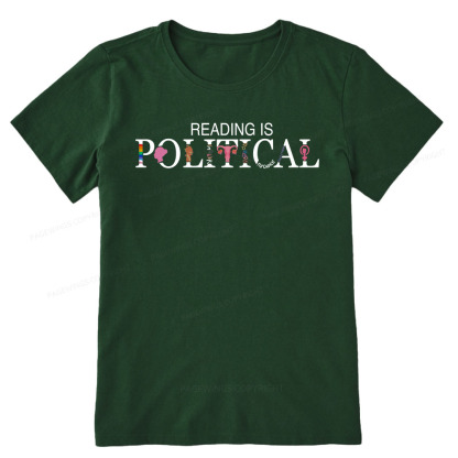 Pagewings Reading is Political Comfort Colors Fantasy Unisex Classic T-shirt