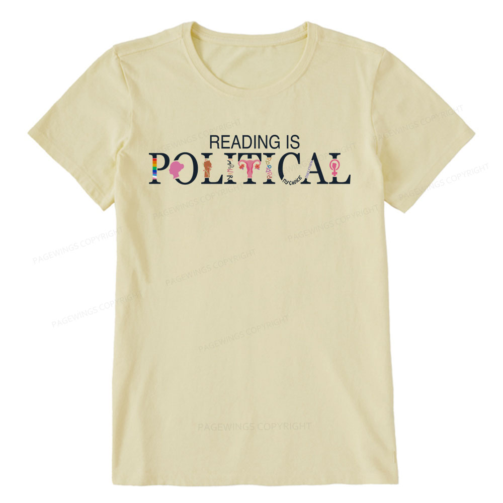 Pagewings Reading is Political Comfort Colors Fantasy Unisex Classic T-shirt