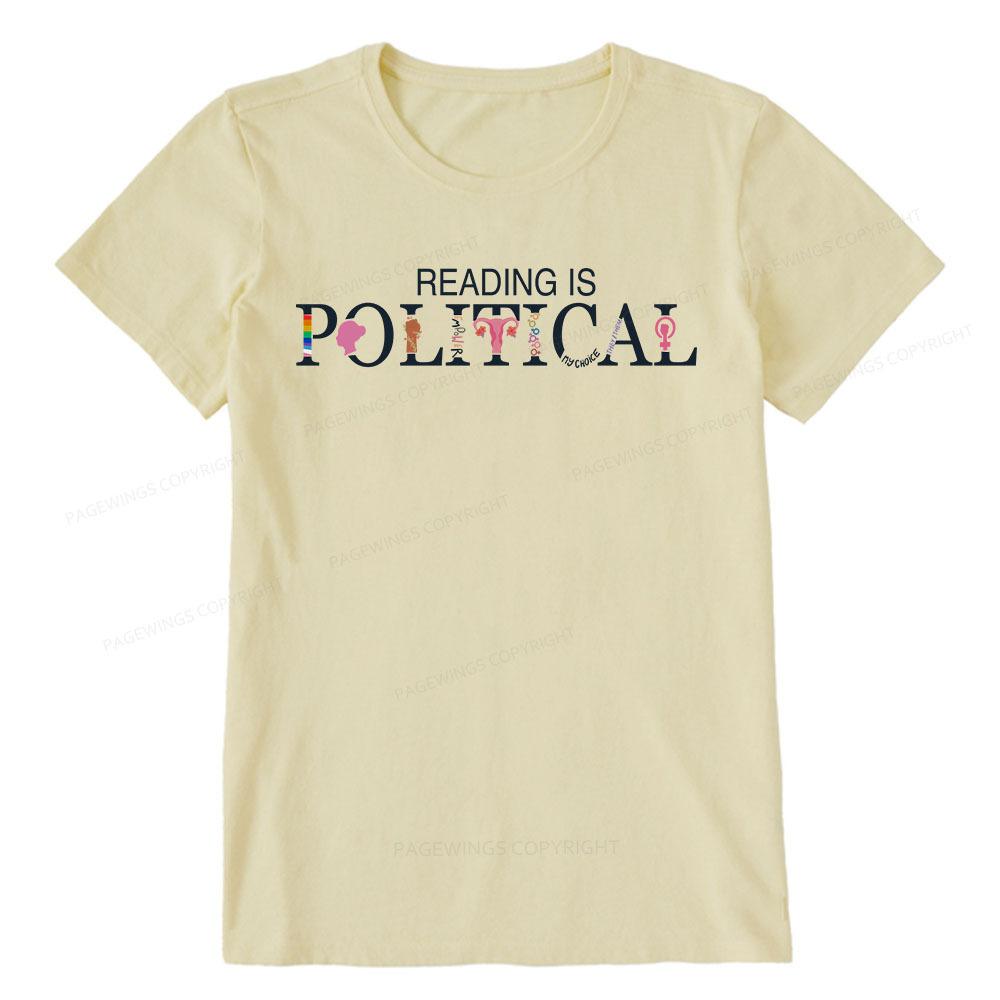 Pagewings Reading is Political Comfort Colors Fantasy Unisex Classic T-shirt