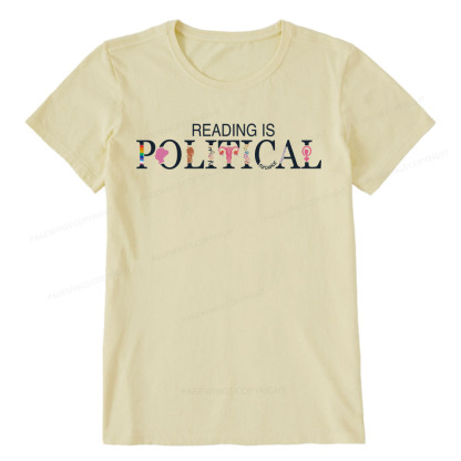 Pagewings Reading is Political Comfort Colors Fantasy Unisex Classic T-shirt