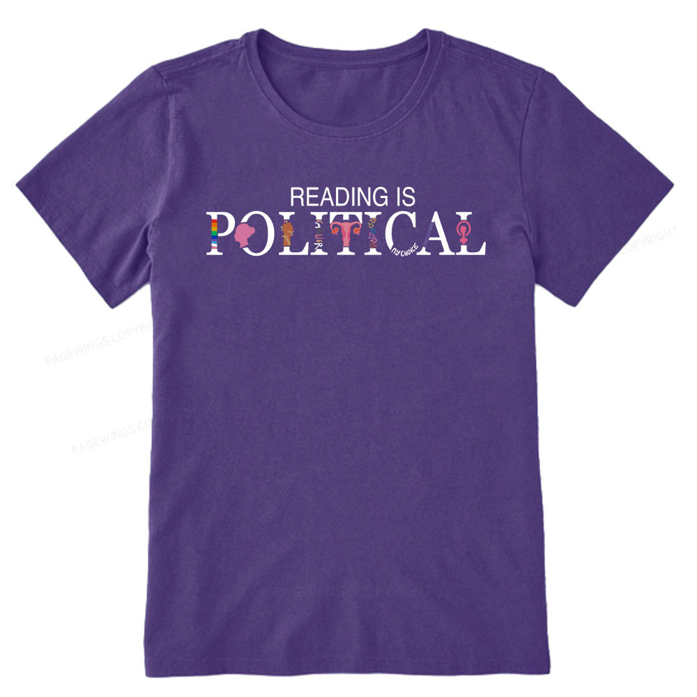 Pagewings Reading is Political Comfort Colors Fantasy Unisex Classic T-shirt