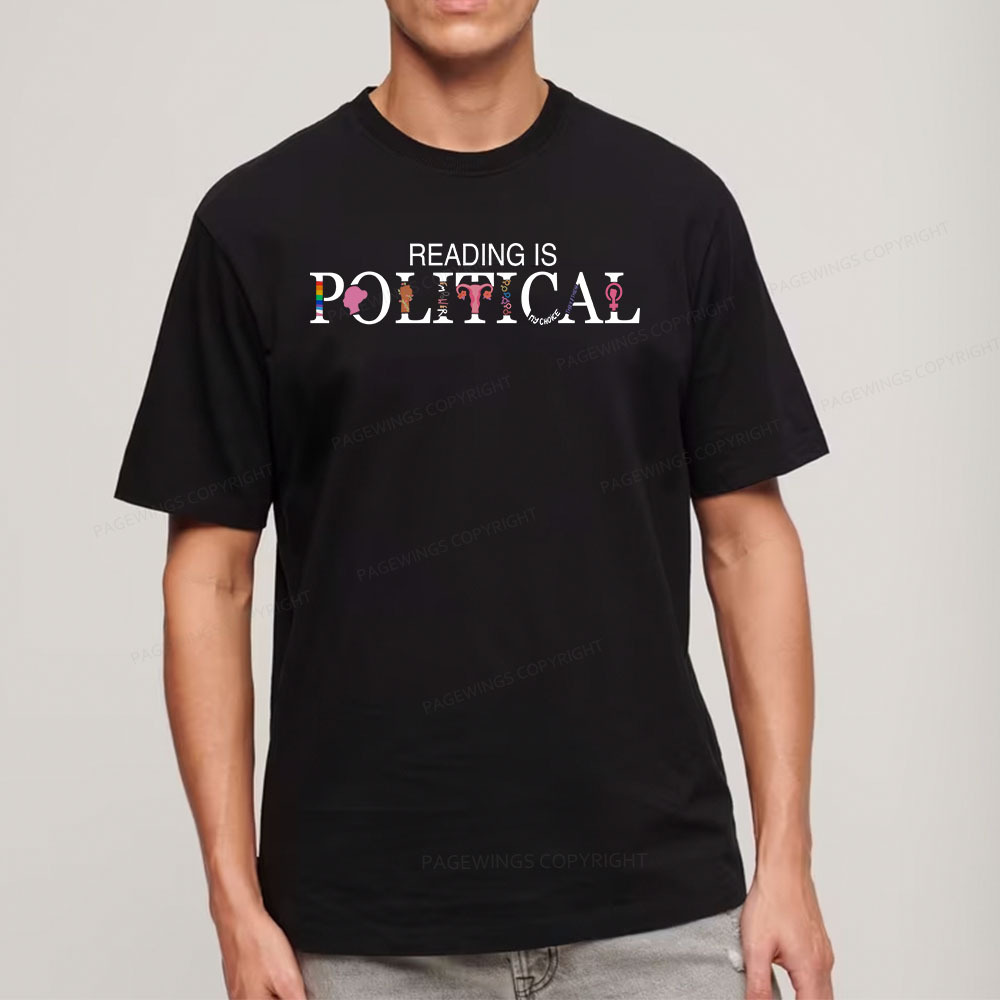 Pagewings Reading is Political Comfort Colors Fantasy Unisex Classic T-shirt