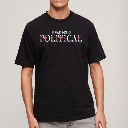 Pagewings Reading is Political Comfort Colors Fantasy Unisex Classic T-shirt