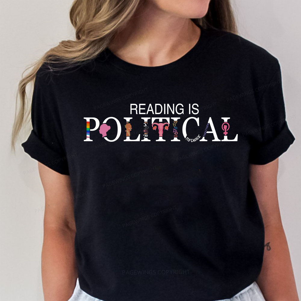Pagewings Reading is Political Comfort Colors Fantasy Unisex Classic T-shirt