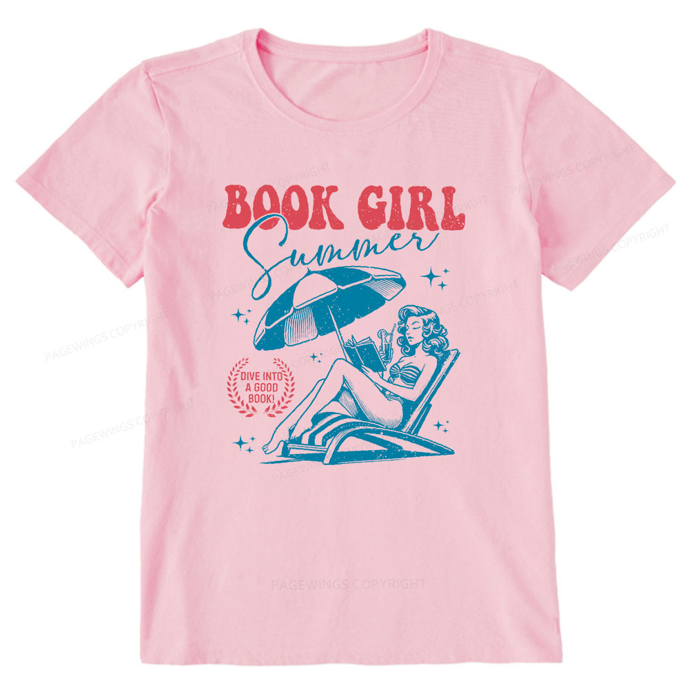 Pagewings Book Girl Summer  Unisex Classic T-shirt