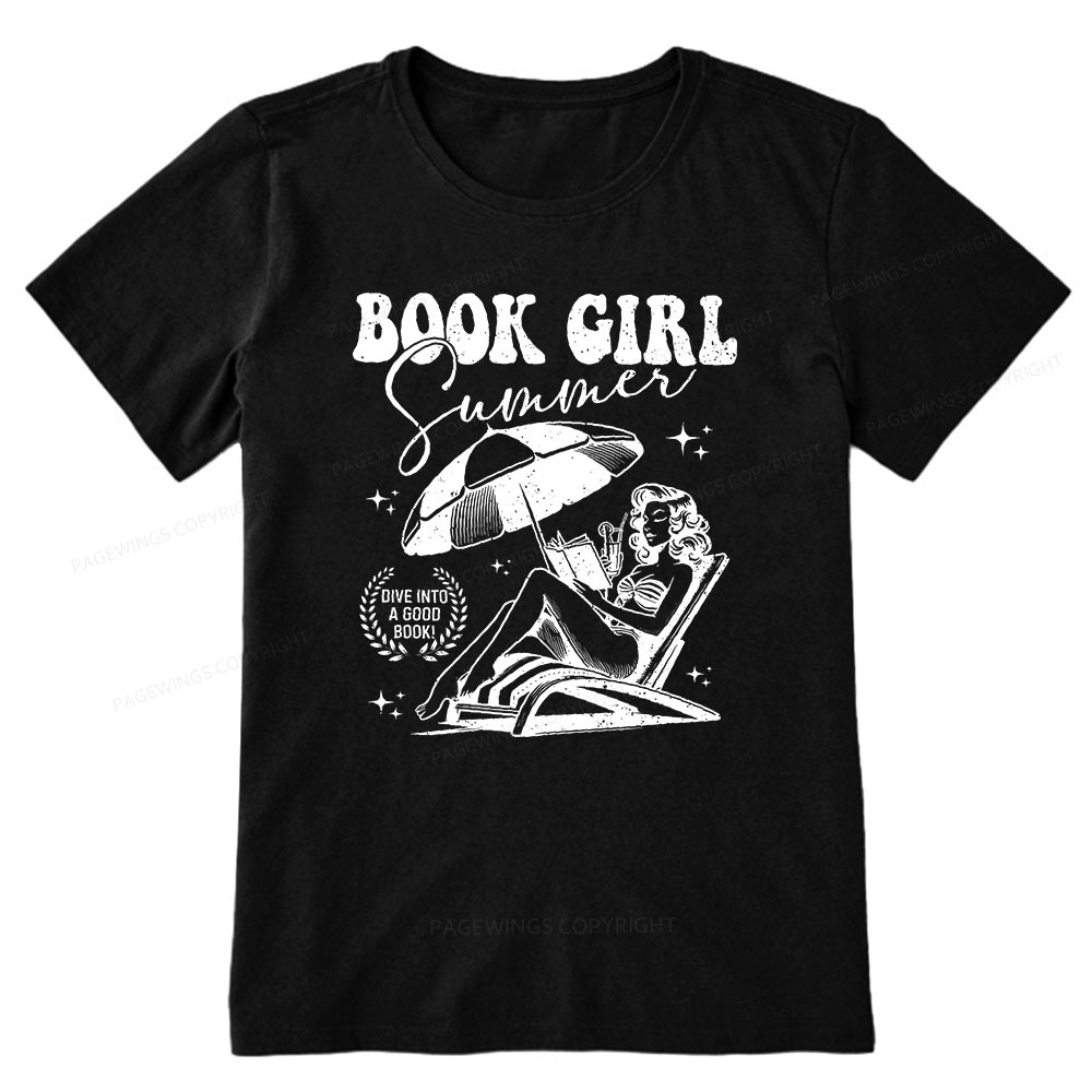 Pagewings Book Girl Summer  Unisex Classic T-shirt