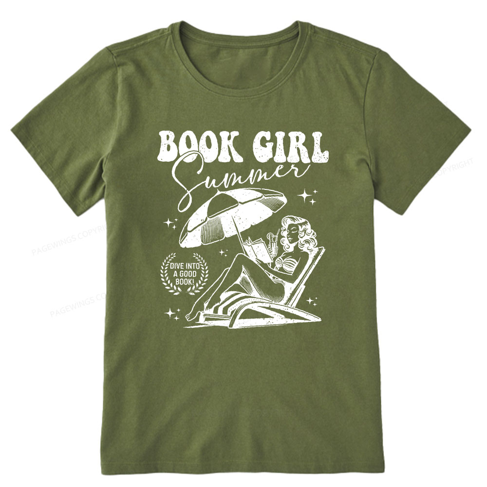 Pagewings Book Girl Summer  Unisex Classic T-shirt