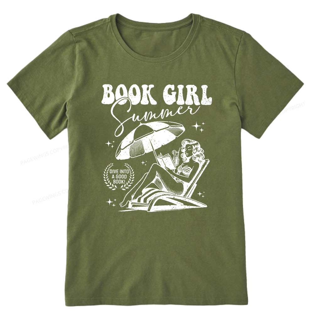 Pagewings Book Girl Summer  Unisex Classic T-shirt