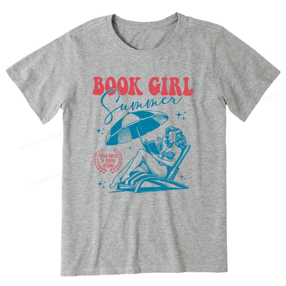 Pagewings Book Girl Summer  Unisex Classic T-shirt