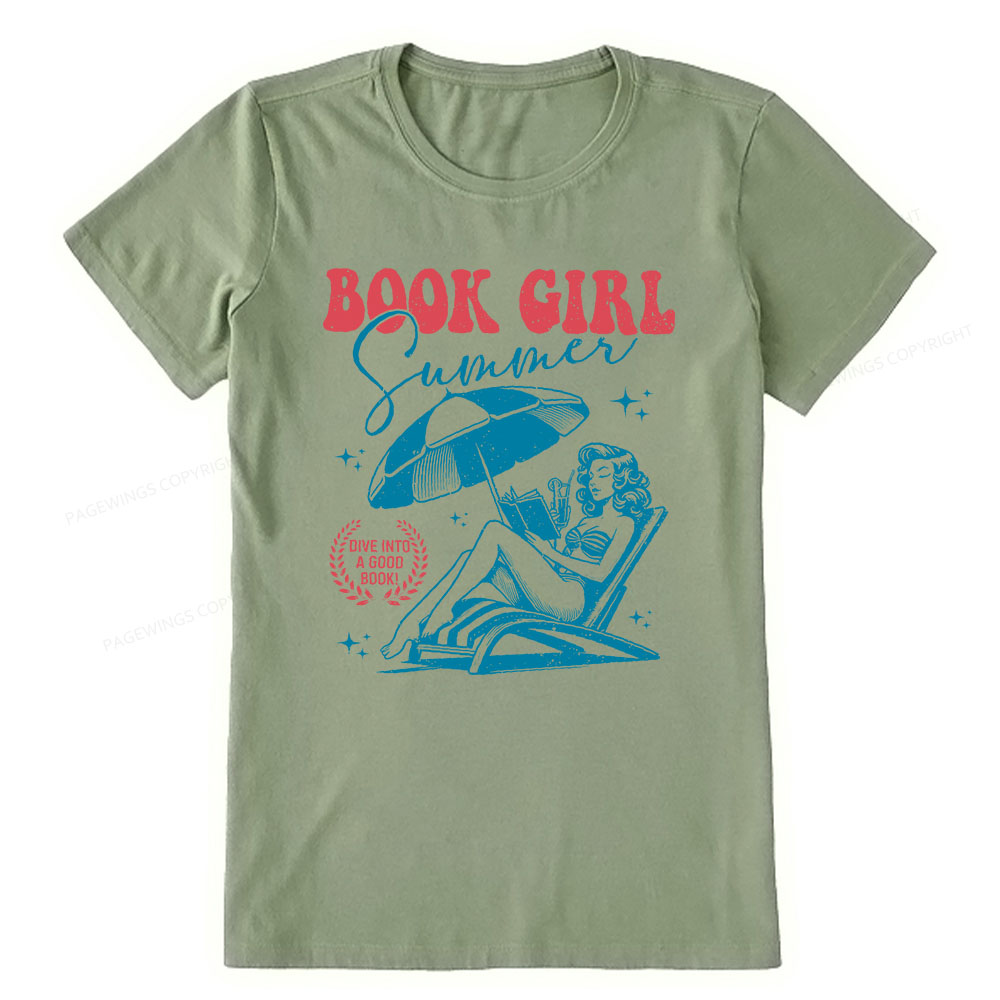 Pagewings Book Girl Summer  Unisex Classic T-shirt