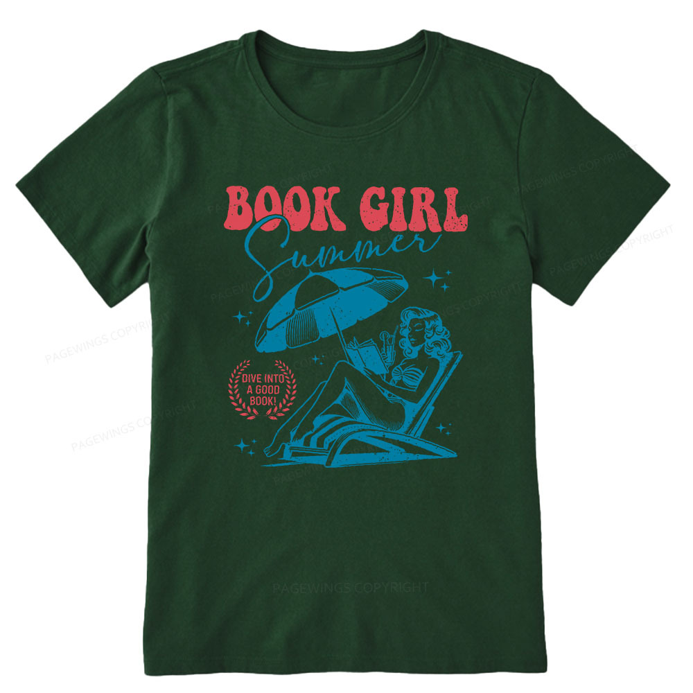 Pagewings Book Girl Summer Unisex Classic T-shirt