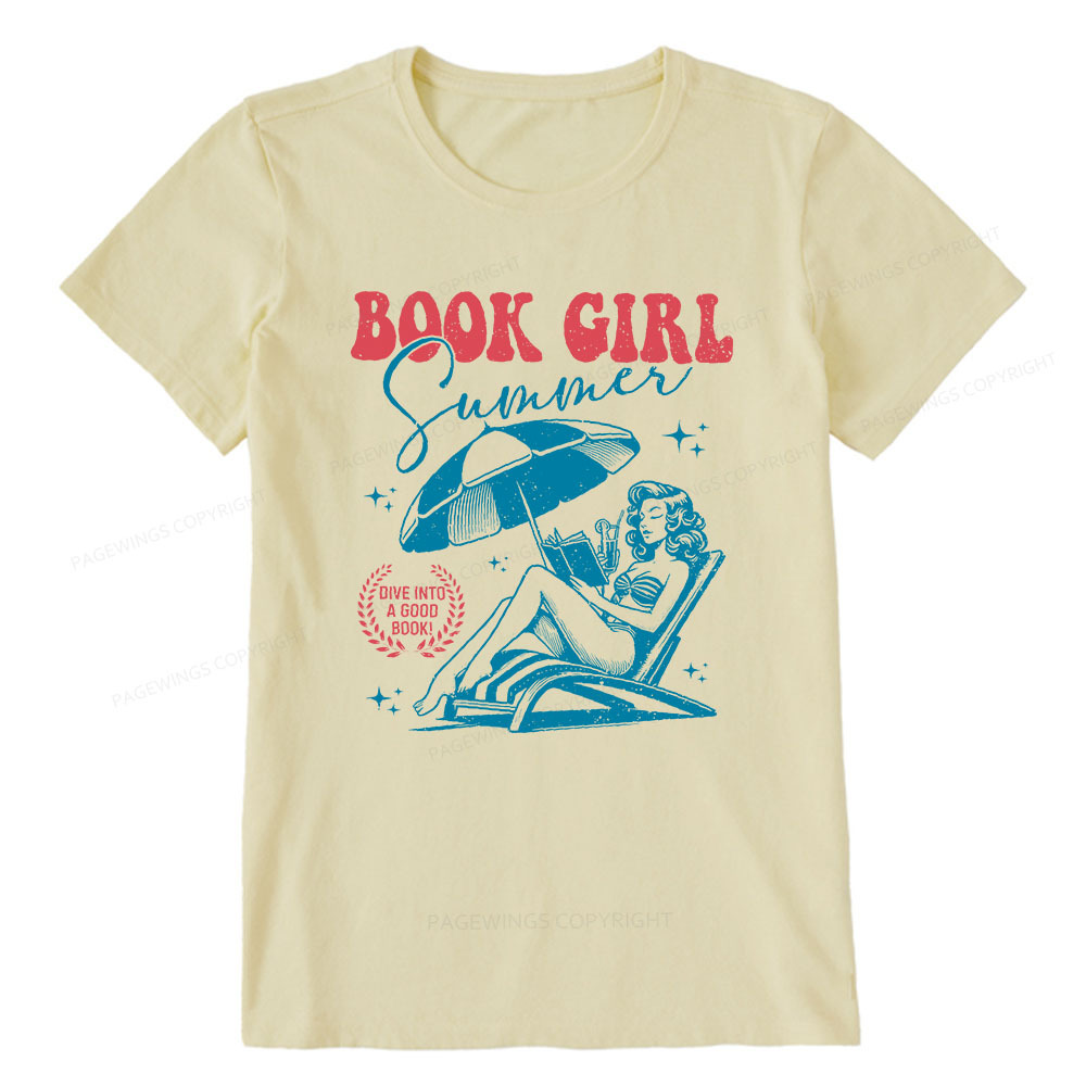 Pagewings Book Girl Summer Unisex Classic T-shirt