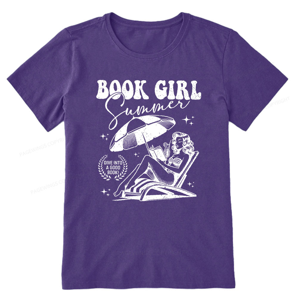 Pagewings Book Girl Summer  Unisex Classic T-shirt