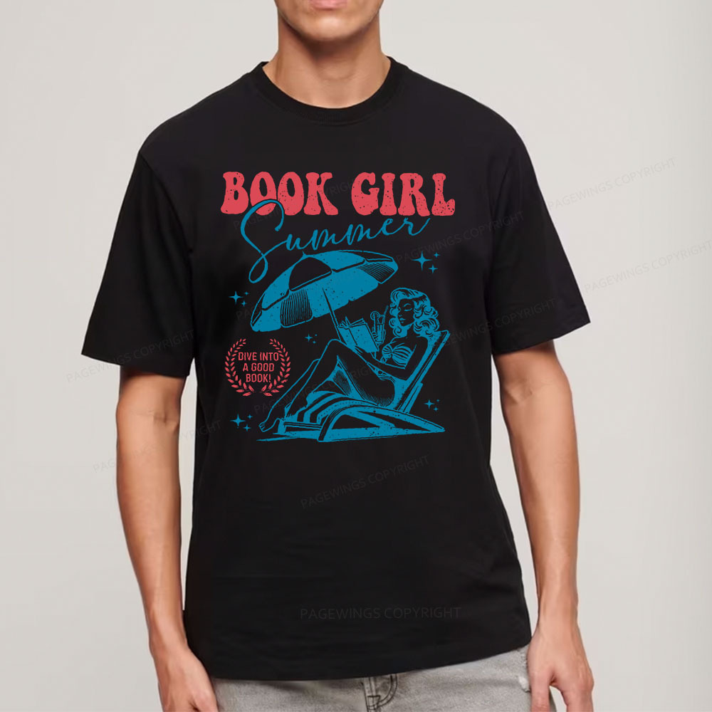 Pagewings Book Girl Summer  Unisex Classic T-shirt