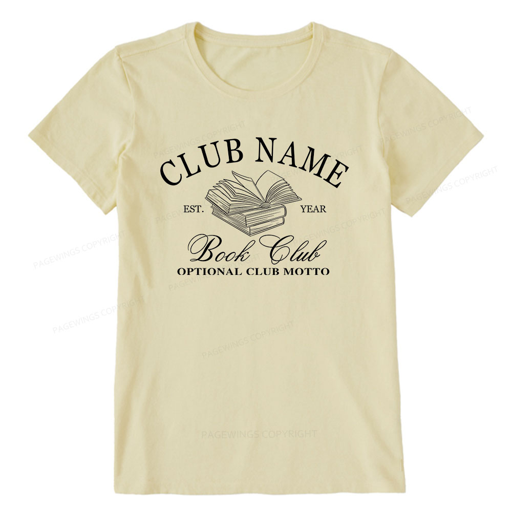 Pagewings Personalized Book Club Unisex Classic T-shirt