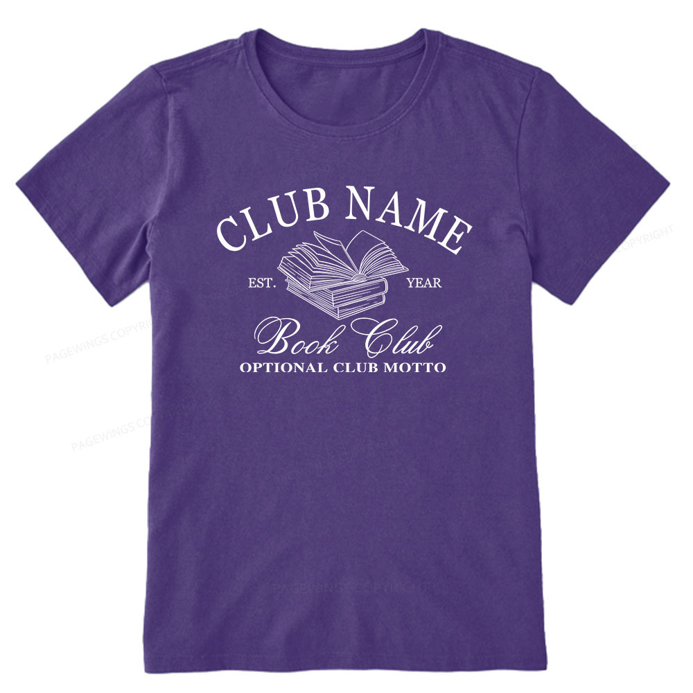 Pagewings Personalized Book Club Unisex Classic T-shirt