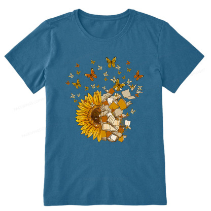 Pagewings Sunflower And Book Harmony Unisex Classic T-shirt