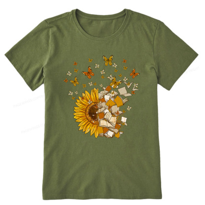 Pagewings Sunflower And Book Harmony Unisex Classic T-shirt