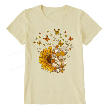 Pagewings Sunflower And Book Harmony Unisex Classic T-shirt