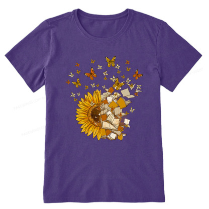 Pagewings Sunflower And Book Harmony Unisex Classic T-shirt