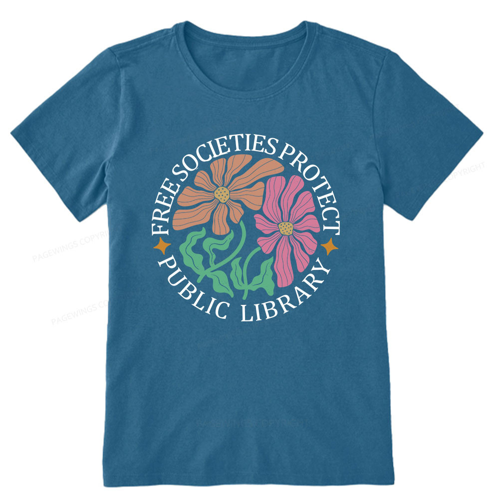 Pagewings Free Societies Protect Public Library Unisex Classic T-shirt
