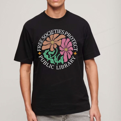 Pagewings Free Societies Protect Public Library Unisex Classic T-shirt