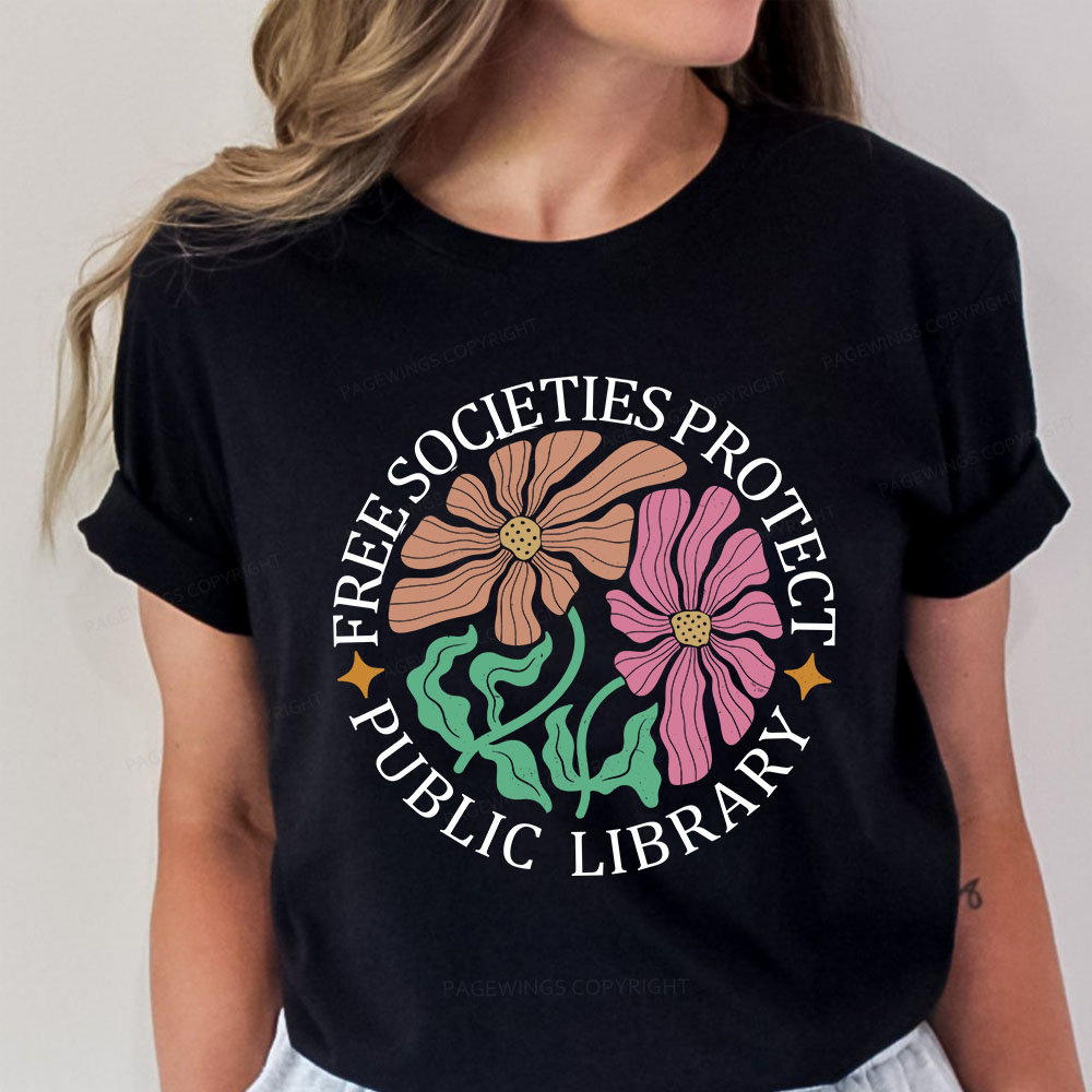 Pagewings Free Societies Protect Public Library Unisex Classic T-shirt