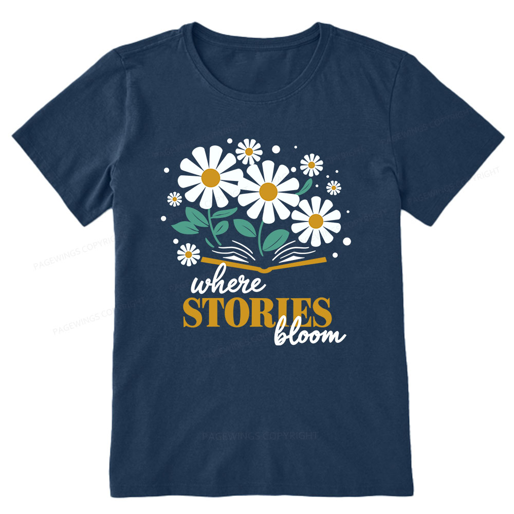 Pagewings Where Stories Bloom Unisex Tee Unisex Classic T-shirt