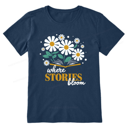 Pagewings Where Stories Bloom Unisex Tee Unisex Classic T-shirt