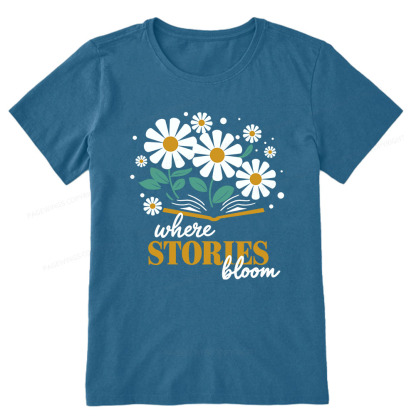 Pagewings Where Stories Bloom Unisex Tee Unisex Classic T-shirt