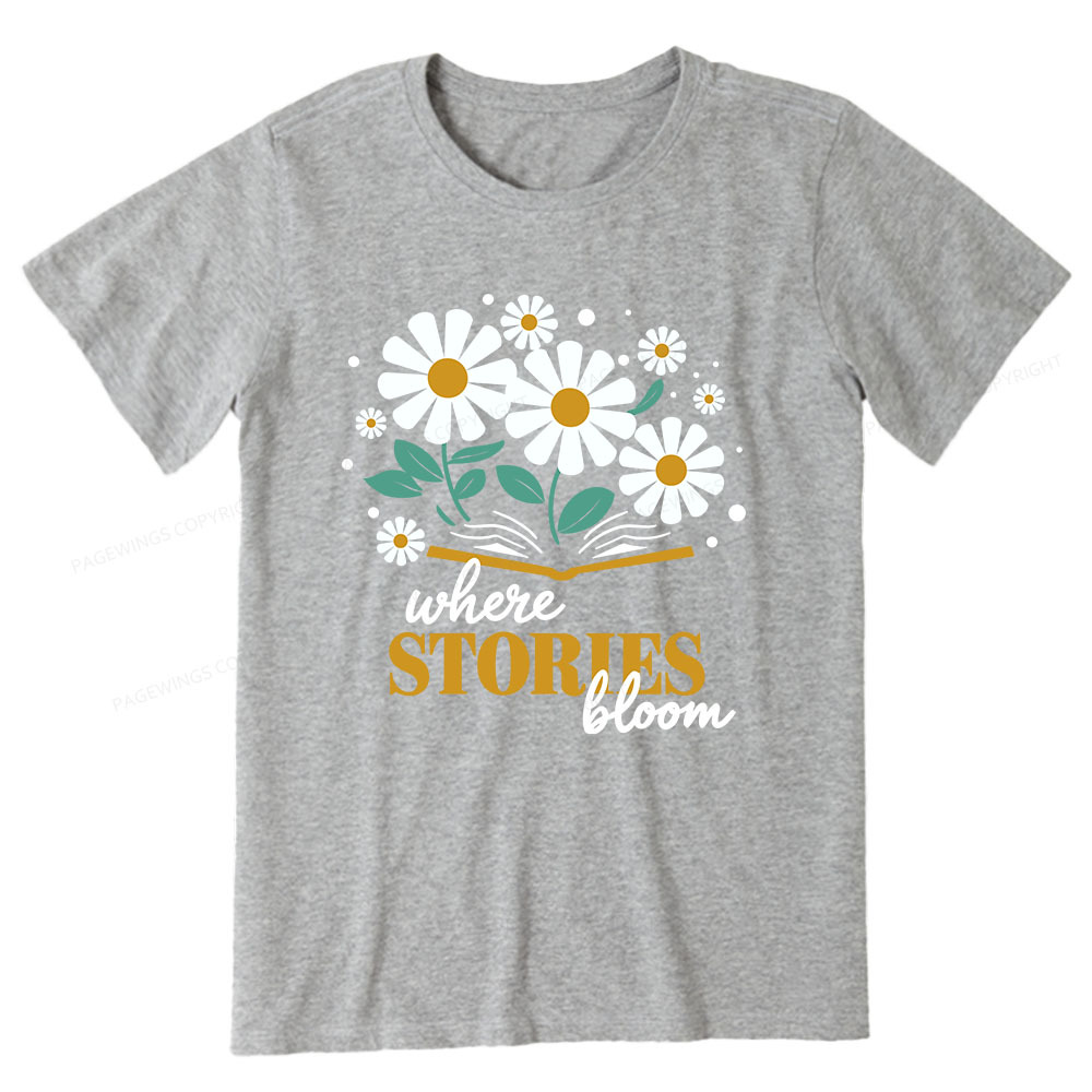Pagewings Where Stories Bloom Unisex Tee Unisex Classic T-shirt