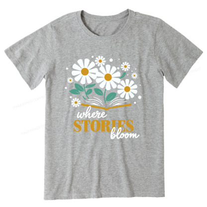 Pagewings Where Stories Bloom Unisex Tee Unisex Classic T-shirt