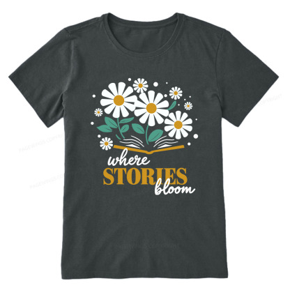 Pagewings Where Stories Bloom Unisex Tee Unisex Classic T-shirt