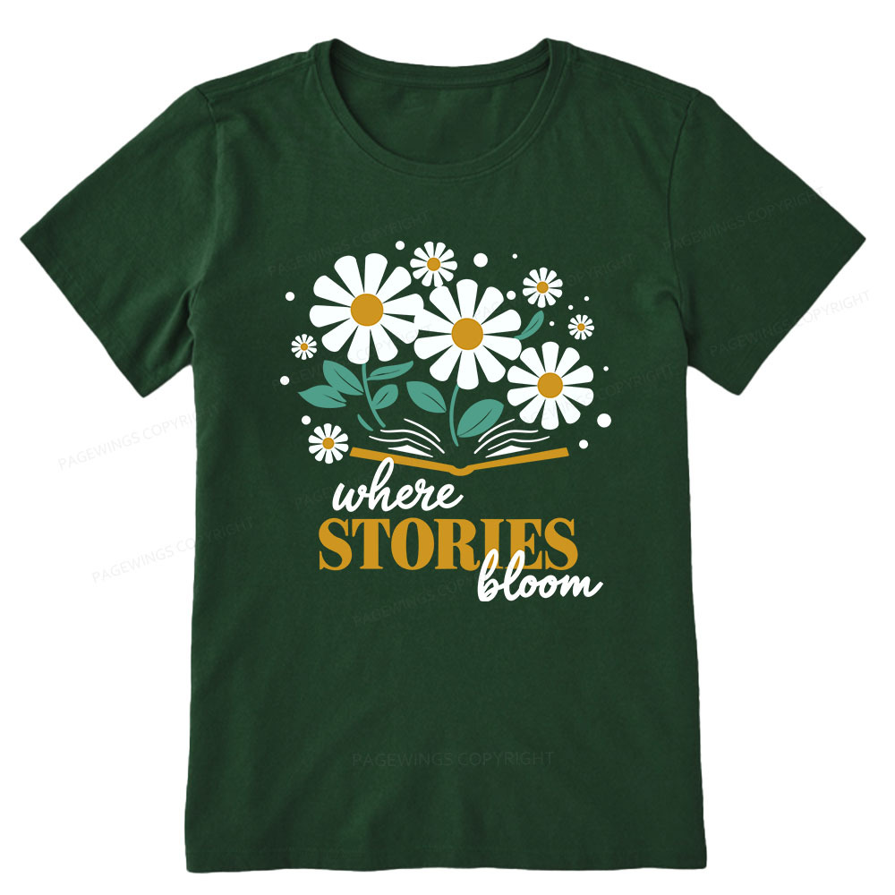 Pagewings Where Stories Bloom Unisex Tee Unisex Classic T-shirt