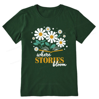Pagewings Where Stories Bloom Unisex Tee Unisex Classic T-shirt