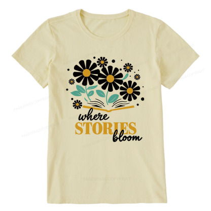 Pagewings Where Stories Bloom Unisex Tee Unisex Classic T-shirt