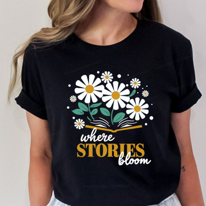 Pagewings Where Stories Bloom Unisex Tee Unisex Classic T-shirt
