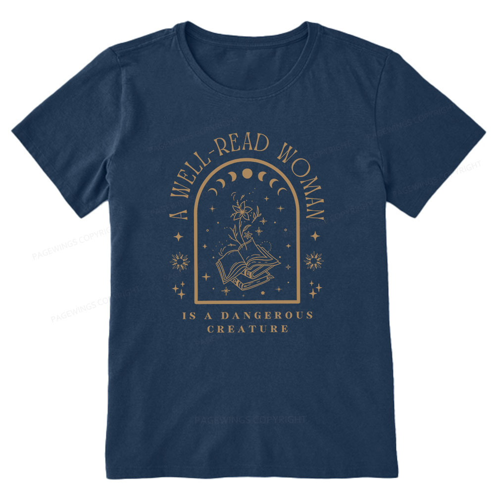 Pagewings A Well Read Woman Bookish Unisex Classic T-shirt